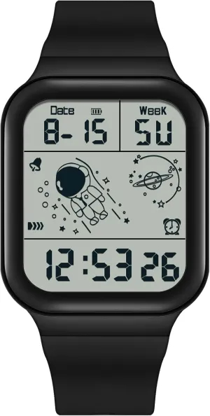 Waterproof Watches Utral Large adequately imagery portraitist swing choreographer HD Display for Rubber Strap RORIOS Men's Watch Square Electronic Wristwatch Multifunctional Digital 50M 