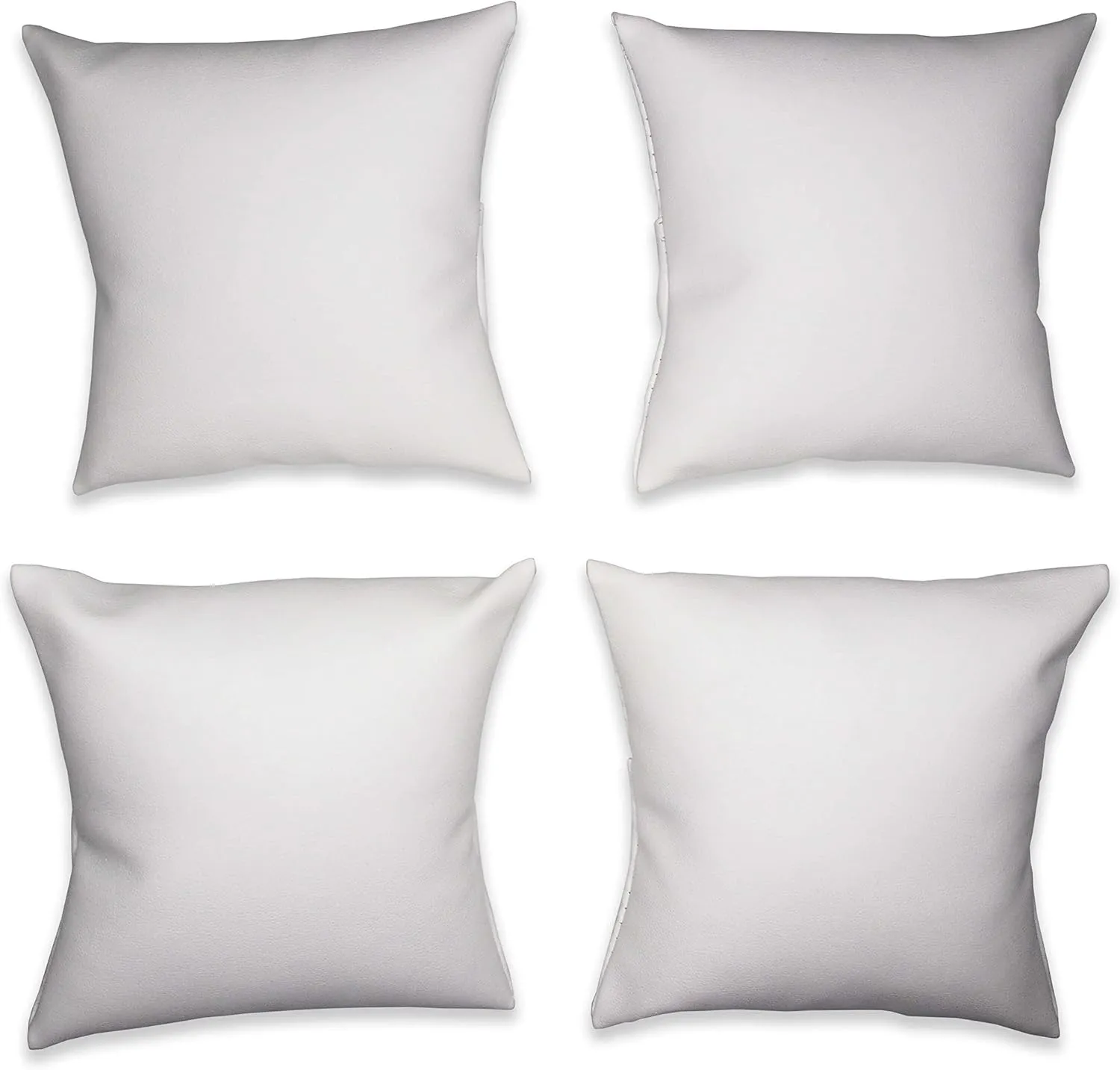 w/Display Slot for Stands, Brackets or advanced plot Free-Standing use �C for Sales/Merchandise/Crafts/Storage N'icePackaging - 6 Qty - 4" x 4" White Leatherette Watch/Bangle/Bracelet Pillow Display 