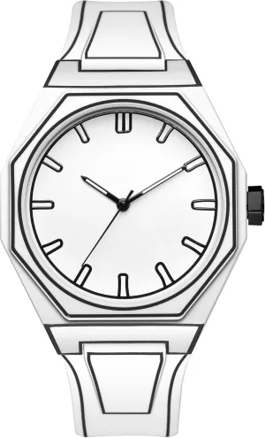 White Anime Series Watch intertwine Analog Wormhole Design Waterproof Anime-Inspired Watch Watches Durable Timepiece for Men's Sports Watch MASTOP Creative Sketch Watch Sports Fashion Quartz Minimalist Black and 