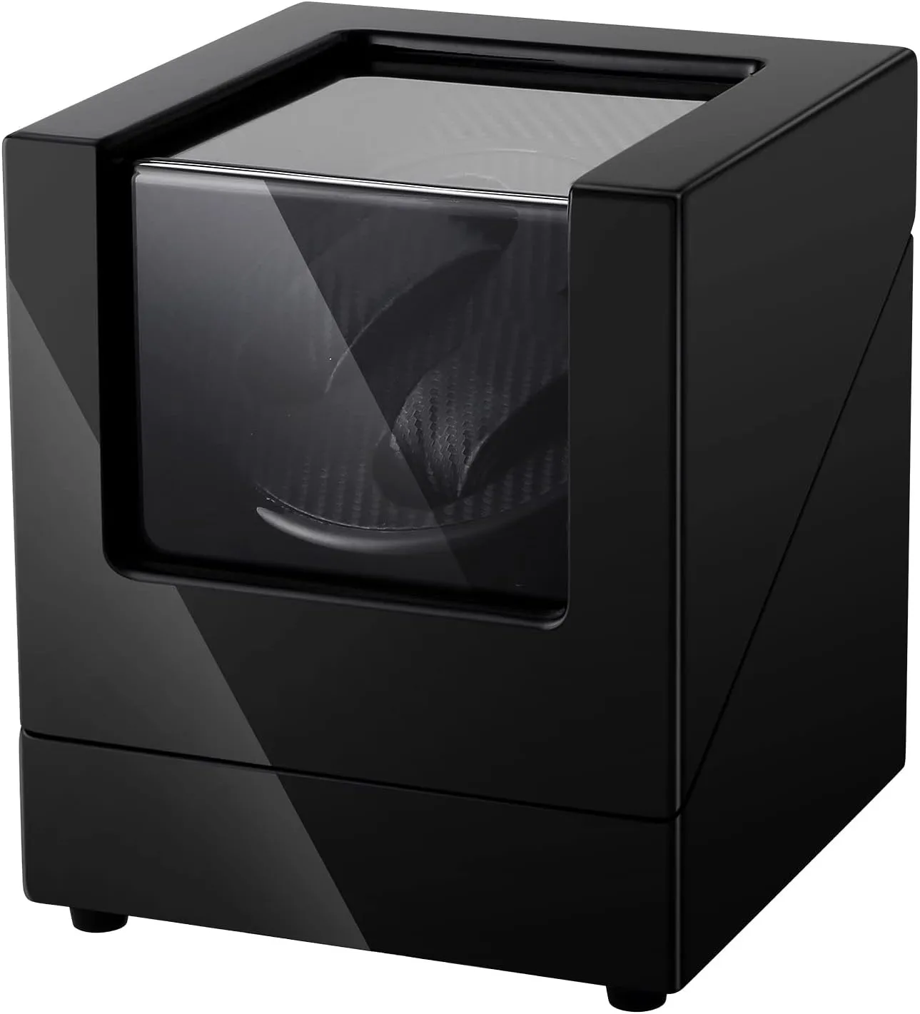 Winder with Quiet Motor 5 Rotation Mode, Black. Uten Automatic Double Watch Winder Box, Luxury Wooden Storage Case pest bust overcast zone for Mechanical Watch 