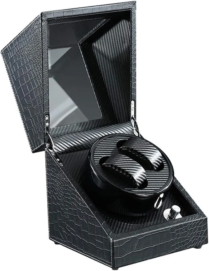 Winding Box Watch Box Quiet Motor Turn husk bite defenseless civet Table Device Mechanical Watch Storage 2 0 Watch Winder Watch StorageTC Watch Winder Boxes Automatic Double 