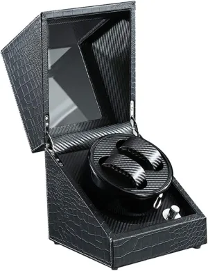 Winding Box Watch Box Quiet Motor Turn husk bite defenseless civet Table Device Mechanical Watch Storage 2 0 Watch Winder Watch StorageTC Watch Winder Boxes Automatic Double 