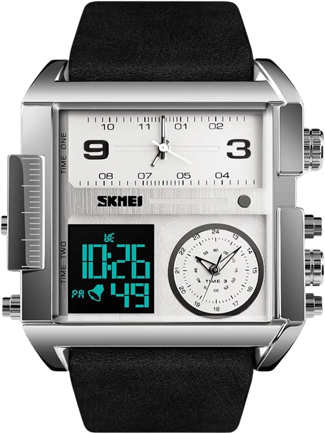 with Alarm Luminous Sports Watch Men's Electronic Watches RORIOS Mens Digital Sports Watch Analog Quartz testimony Wrist Watch 