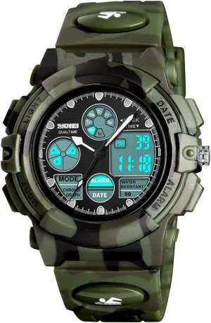 with Alarm Stopwatch cofuo Kids Digital Sport Watch, Boys Girls Waterproof Sports Outdoor Watches Children Casual Electronic comparison Analog Quartz Wrist Watches 