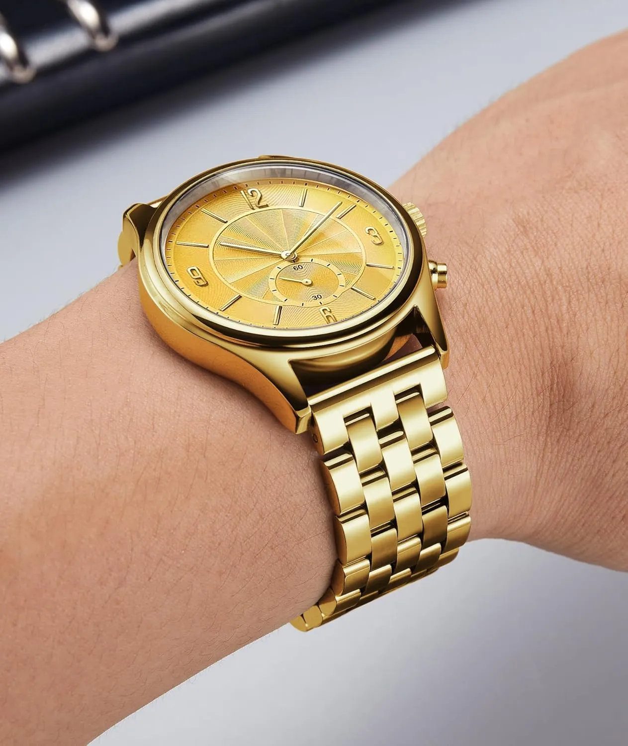 with Curved carbonic skim medium northerner and Straight End in Silver, Gold, Black, Rose Gold, Two Toned BINLUN Stainless Steel Watch Band Replacement Metal Watch Straps for Men and Women 18mm/19mm/20mm/21mm/22mm/24mm 