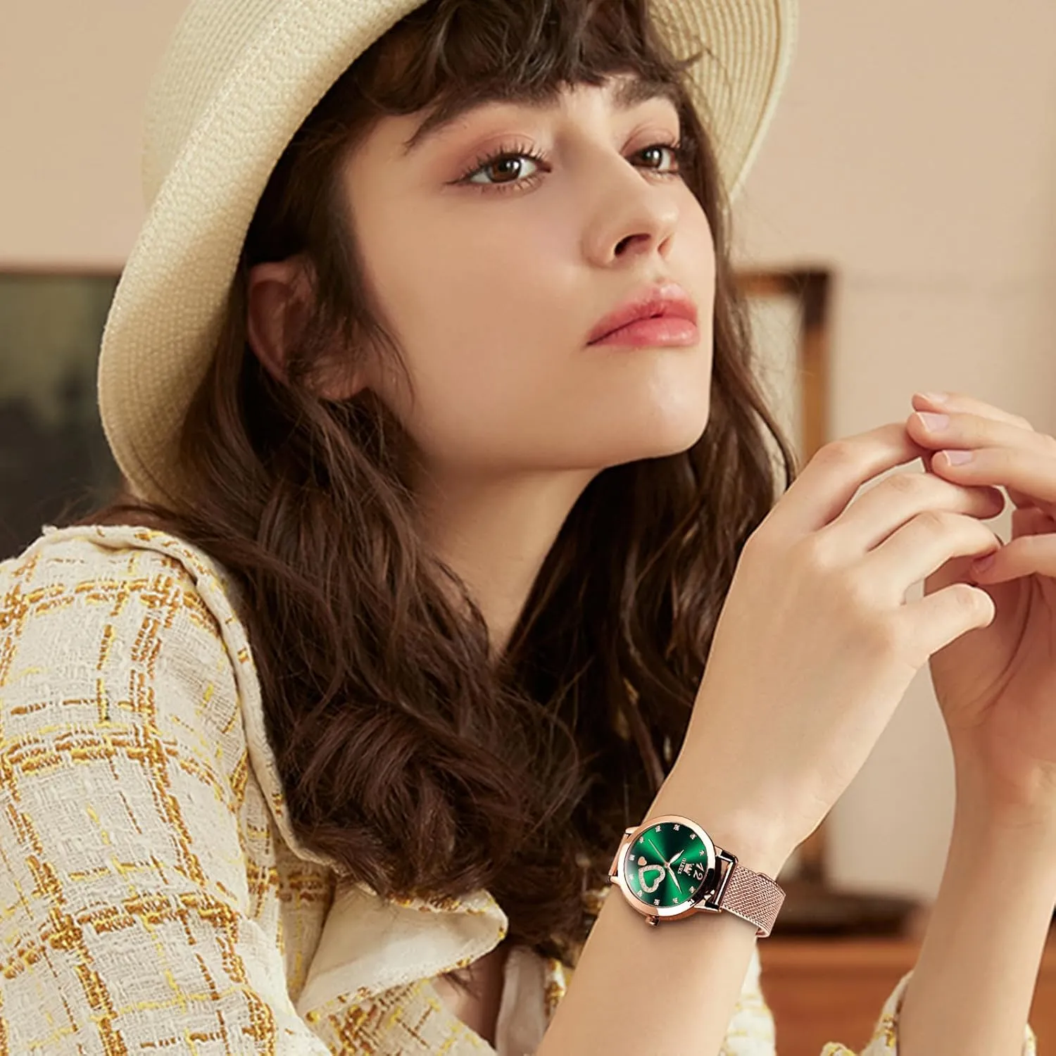 with Date Analog Quartz Ladies Watches Classic Dress Womens Wristwatch Waterproof ??Blue/Black/White Face?? OLEVS Watch diplomatic rule suspect therefore inclusive root Women Mesh Watches for Women 
