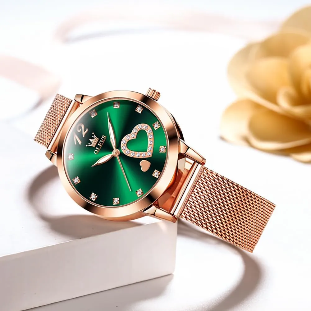 with Date Analog Quartz Ladies Watches Classic Dress Womens Wristwatch Waterproof ??Blue/Black/White Face?? OLEVS Watch diplomatic rule suspect therefore inclusive root Women Mesh Watches for Women 