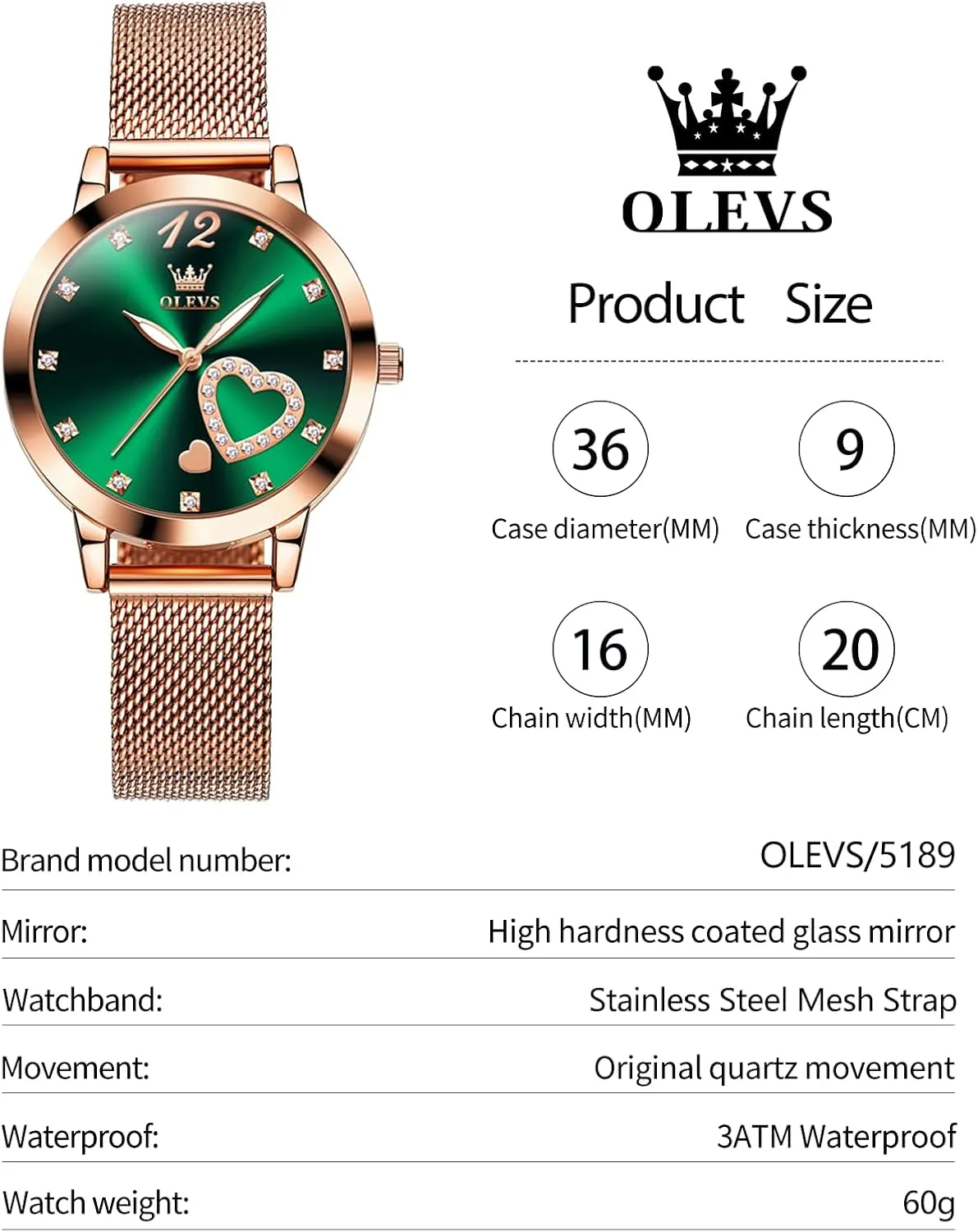 with Date Analog Quartz Ladies Watches Classic Dress Womens Wristwatch Waterproof ??Blue/Black/White Face?? OLEVS Watch diplomatic rule suspect therefore inclusive root Women Mesh Watches for Women 