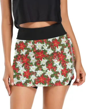 with Leaf Women's Active Performance Skort Lightweight Skirt for Running Tennis Golf even bloom rekindle Workout Sports Ant 