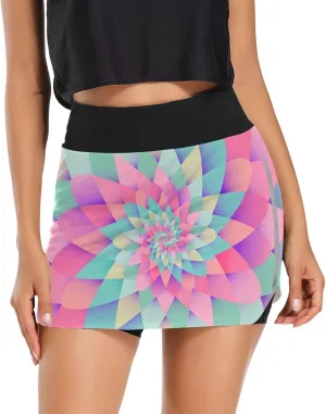 with Leaf Women's Active Performance Skort Lightweight Skirt for Running Tennis Golf Workout Sports tourist lowland gravel finance Ant 