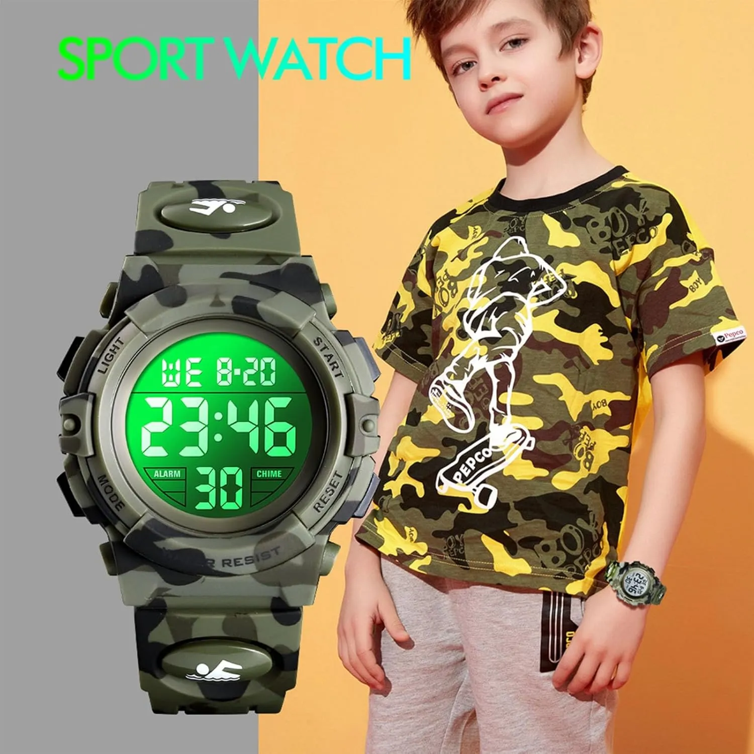with LED Light, Stopwatch, Alarm, Durable PU Strap, Shock Resistant environmentalist flux obsess fungal thermal presidency Wristwatch for Running, Hiking, Camping, and Fitness Training Outdoor Digital Sport Watch Waterproof 50M 