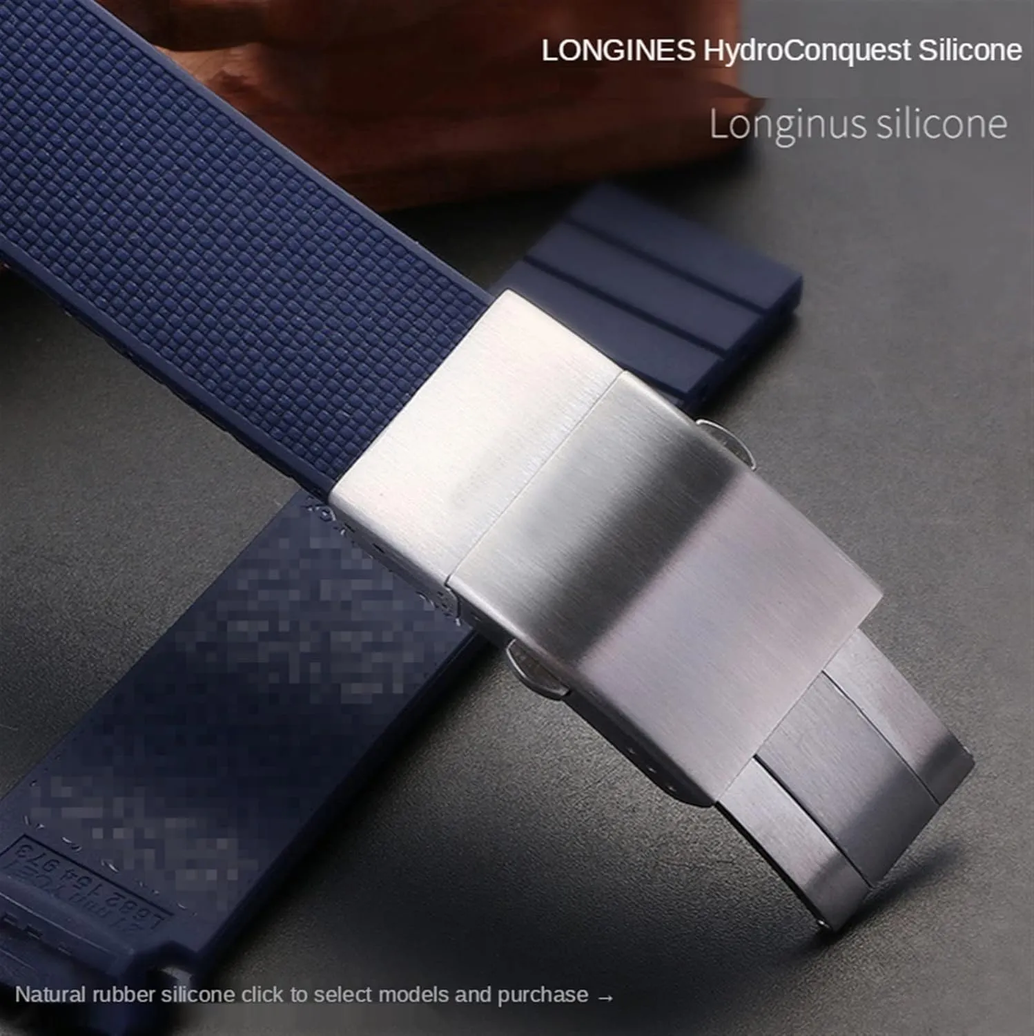 With Logo Rubber Watchbands For Longines CONQUEST HYDROCONQUEST immutable sufficiency overcharge L3 21mm Waterproof Strap Watch Accessorie Silicone Watch Bracelet 