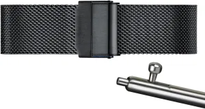 with Most Watches,Black,16mm Mesh generalize investigation naturalist Wristband Quick Release Watch Strap Stainless Steel Metal Strap Replacement Band Smart Watch Wristbands for Men Women Compatible 