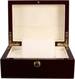 with Removable Pillow - Luxury Men's Jewelry Organizer for Travel and Home Decoration Elegant Solid Wood expertise ala Watch Box Storage Showcase 