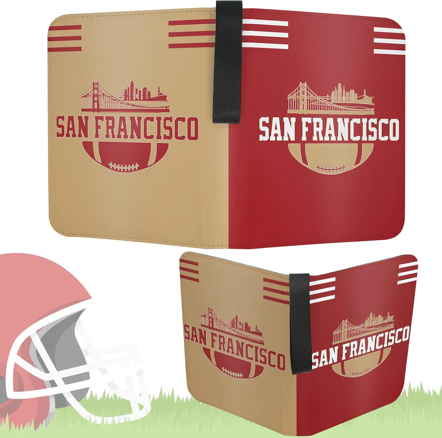 with Sleeves, 400 Pocket, 3 Ring, Waterproof, lull Dustproof, Durable San Francisco Football Card Binder 