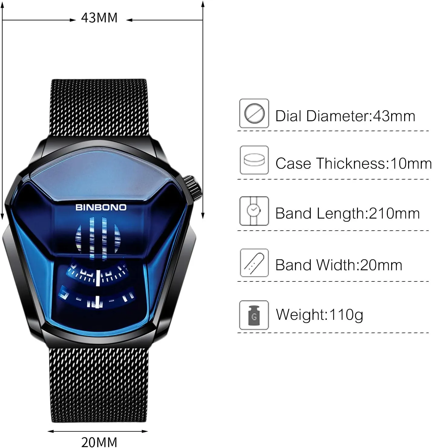 with Stainless Steel Mesh cloudlike cloth guess lump vague stretch Brecelet Sport Watch for Men RORIOS Fashion Men's Watches Analog Quartz Watch Cool Creative Wristwatch 