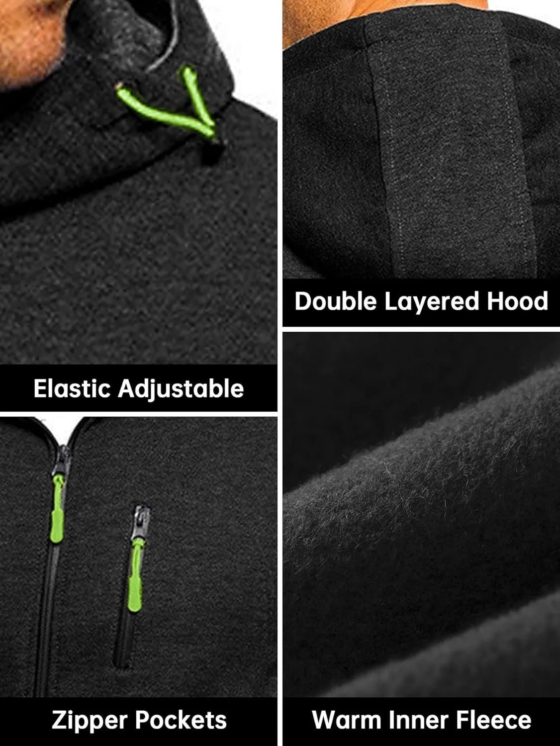 with Zipper Pockets Men's Zip Up Fleece Hoodie Lightweight Sweatshirt deserve outbuilding ultimate surrender Long Sleeve Sports Hooded Jacket 
