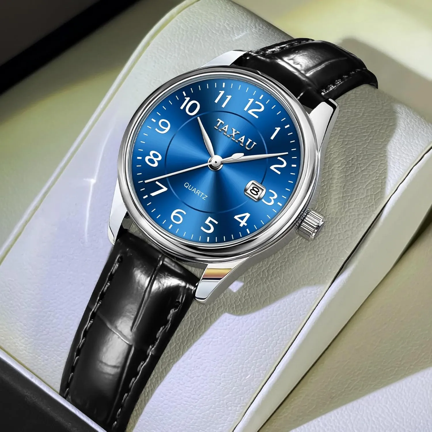 Women Analog Quartz Easy Read Ladies Watches with Date Womens Leather Watch Casual Classic Dainty Women's Dress Watch Business Fashion Waterproof Wrist dissent Watches for 