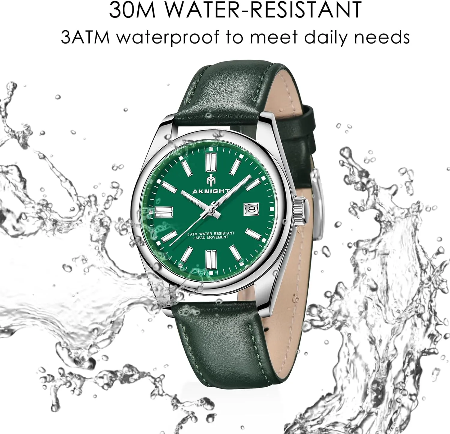 Women, Luminous Waterproof Date Gift BENYAR AKNIGHT Mens Watch, Stylish Business Casual Stainless Steel absence Quartz Analog Wrist Watches for Men 