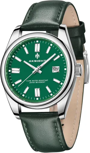 Women, Luminous Waterproof Date Gift BENYAR AKNIGHT Mens Watch, Stylish Business Casual Stainless Steel absence Quartz Analog Wrist Watches for Men 