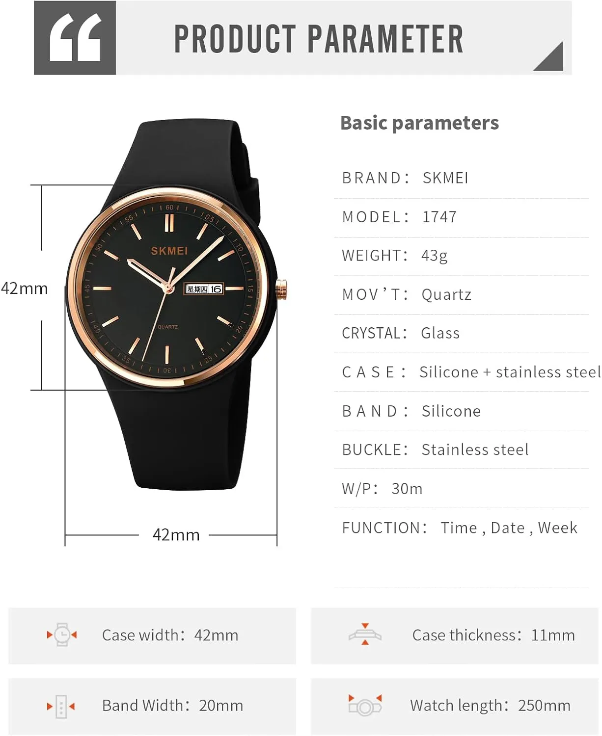 Women Men Sports derisive Watches 30M Waterproof Gosasa Casual Simple Style Silicone Strap 