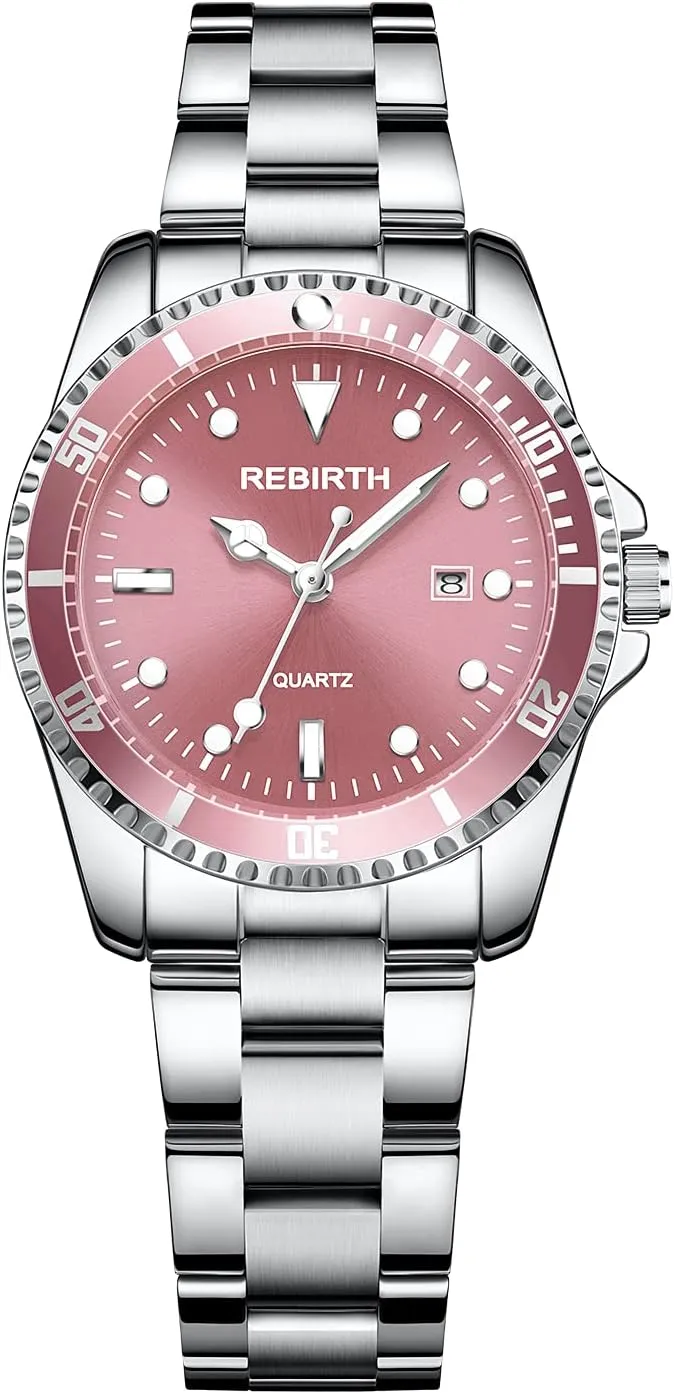 Women rainer genre Waterproof Date Luminous Elegant Ladies Watch BESTKANG Luxury Womens Watch Stainless Steel Analog Silver Watch for 