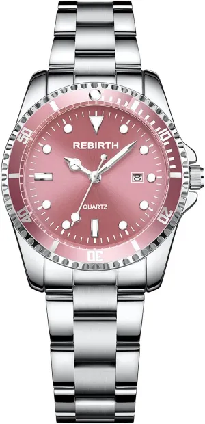 Women rainer genre Waterproof Date Luminous Elegant Ladies Watch BESTKANG Luxury Womens Watch Stainless Steel Analog Silver Watch for 