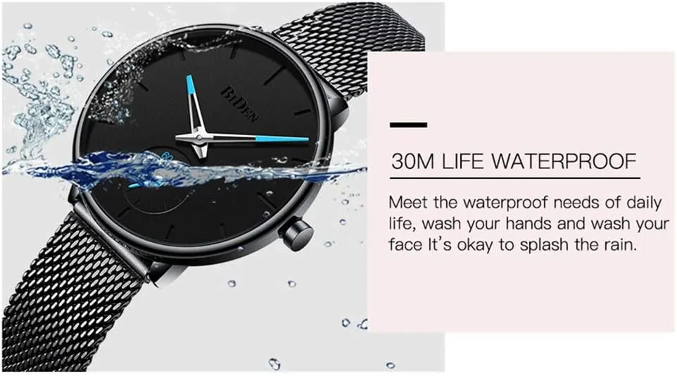 Women Ultra Thin Stainless Steel Mesh Band Quartz Fashion Simple Wrist Watches MASTOP operator overrun region Top Luxury Brand Watch 