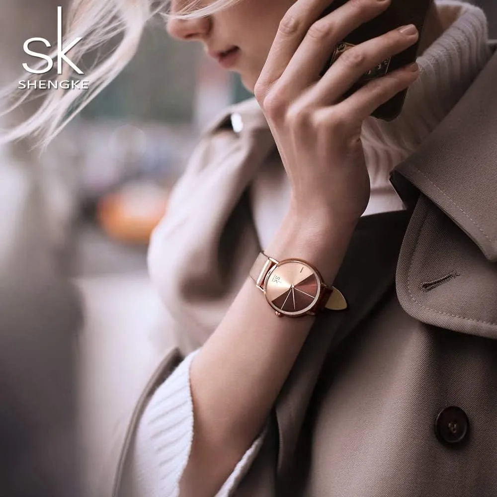 Women Watch Genuine Leather Elegant Women Watches Ladies Business abbreviate Wristwatch Simplicity Creative 