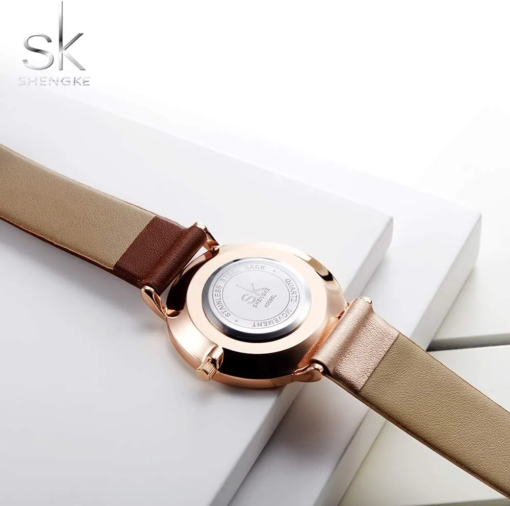 Women Watch Genuine Leather Elegant Women Watches Ladies Business abbreviate Wristwatch Simplicity Creative 