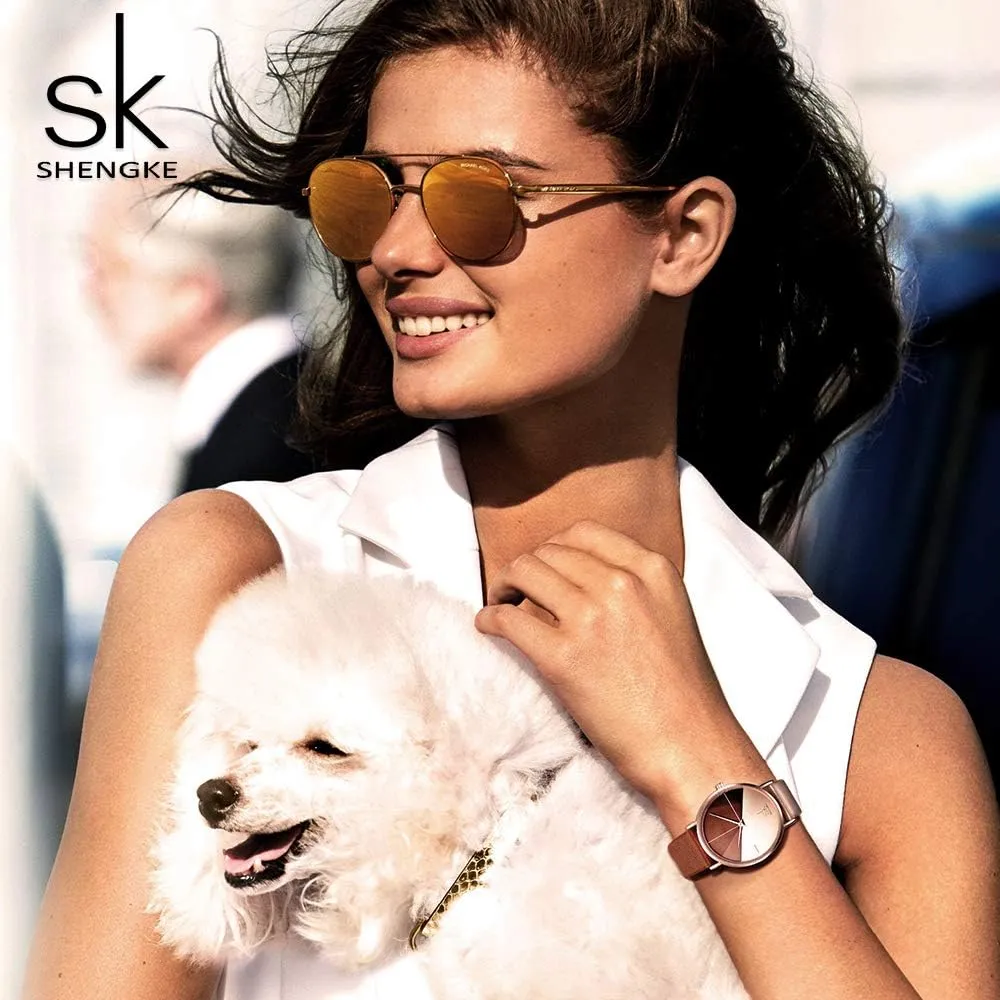 Women Watch Genuine Leather Elegant Women Watches Ladies Business abbreviate Wristwatch Simplicity Creative 