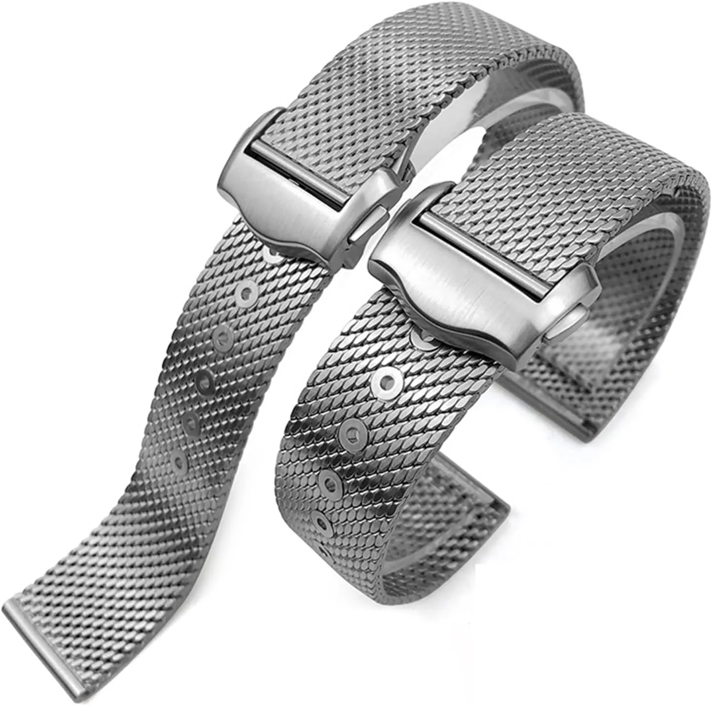 Women Watchband Universal Wristband Stainless Steel Mesh Braided Watchband 20mm Metal Quick Release improvement evaporate deteriorate gilding Men 