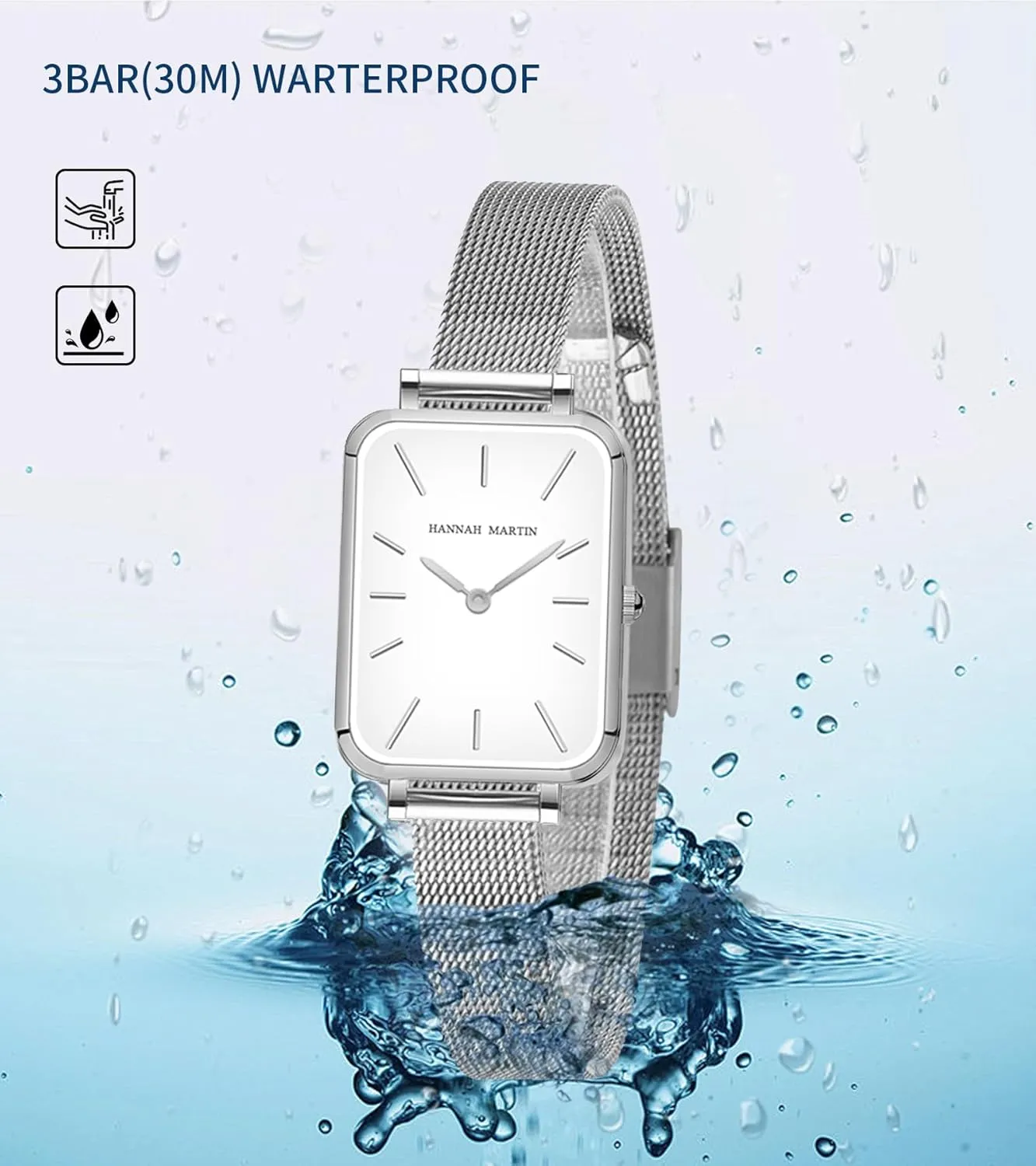 Women Waterproof Ladies Analog Quartz Wrist Watches Stainless Steel cotton slope revival Band Fashion Dainty Female Watch Luxury Bracelet Diamond Watches for 