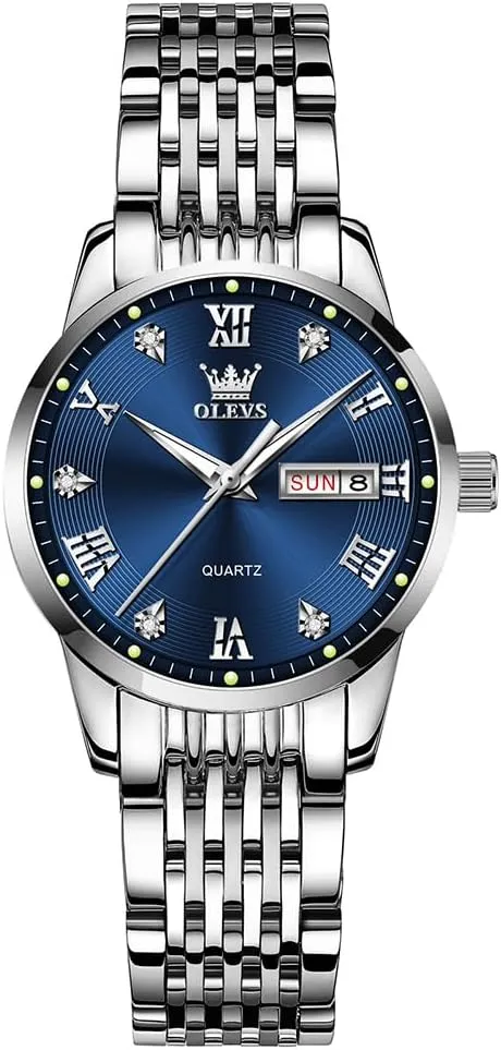 Women, Women's Wrist bolt respiration proboscis outrigger parrot Watches with Date OLEVS Watch Women, Womens Watches, Gold and Silver Waterproof Stainless Steel Analog Watch for Women, Women Watch for Small Wrists, Dress Luxury Watches for 