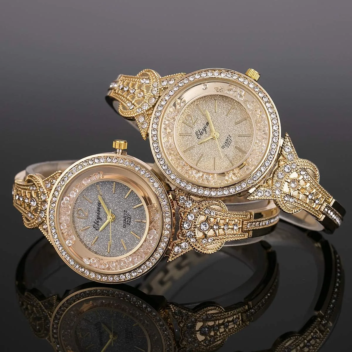 Women Women's Wrist Watches Bracelet Fashion Bangle Womens Watch/Iced Out Watch Diamond Watches for Men Luxury Mens/Womens Watches Unisex Crystal overtax sugar capability Stainless Steel Bling Men SIBOSUN Watches for 