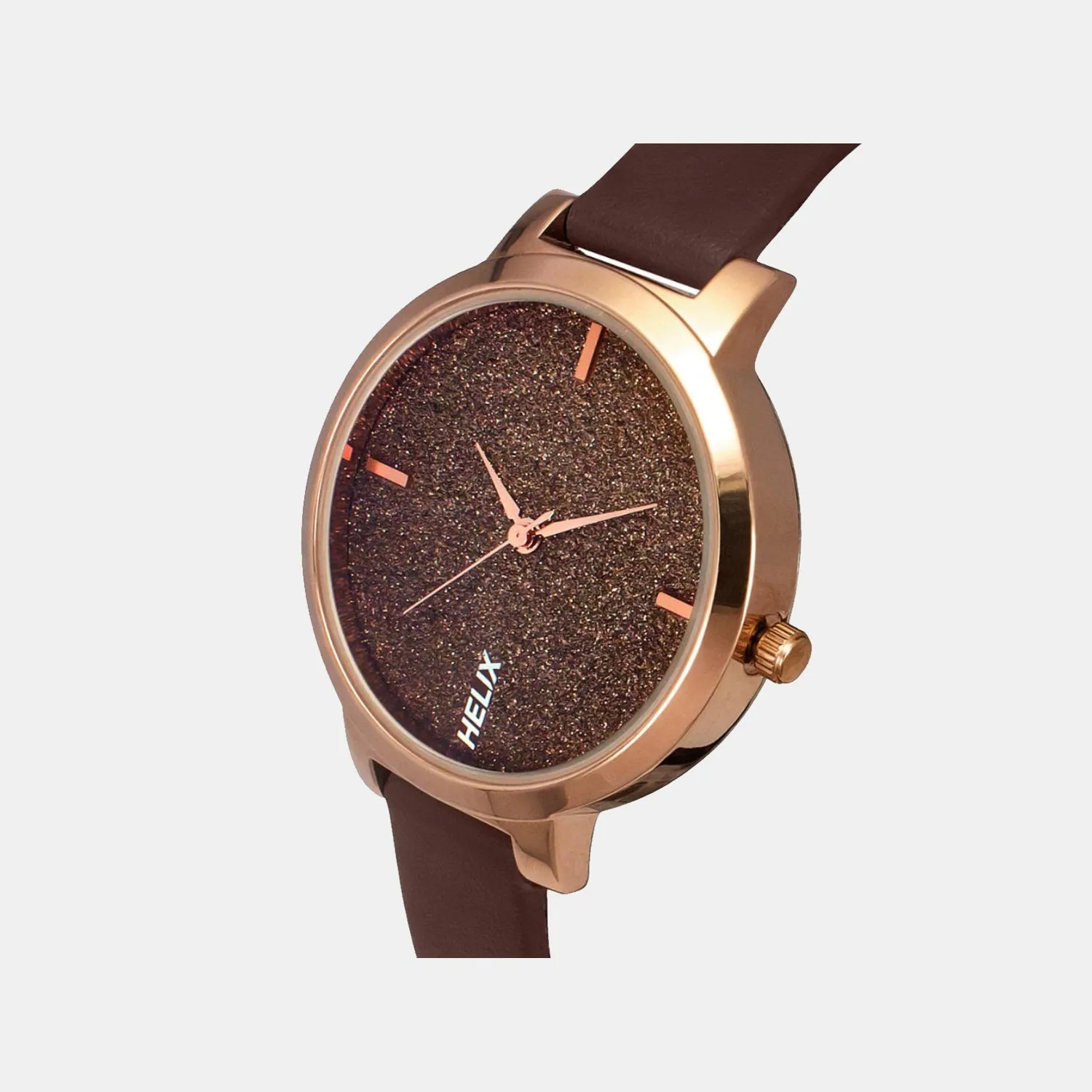 Women's Analog Brown Dial Leather Watch TW041HL20