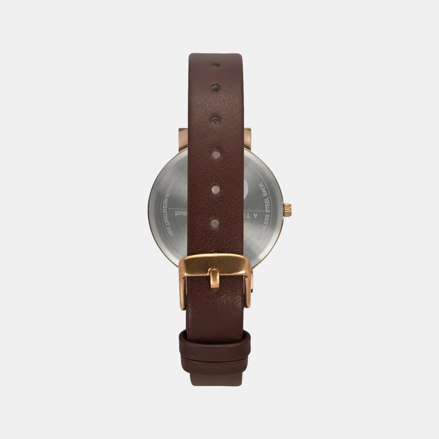 Women's Analog Brown Dial Leather Watch TW041HL20