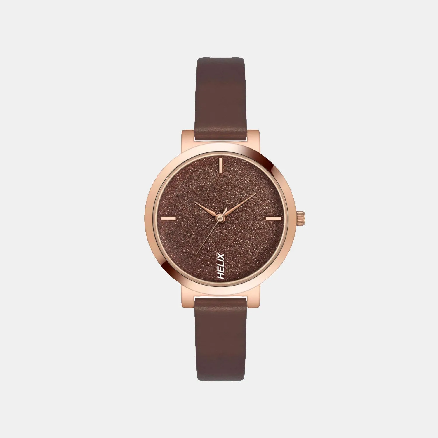 Women's Analog Brown Dial Leather Watch TW041HL20