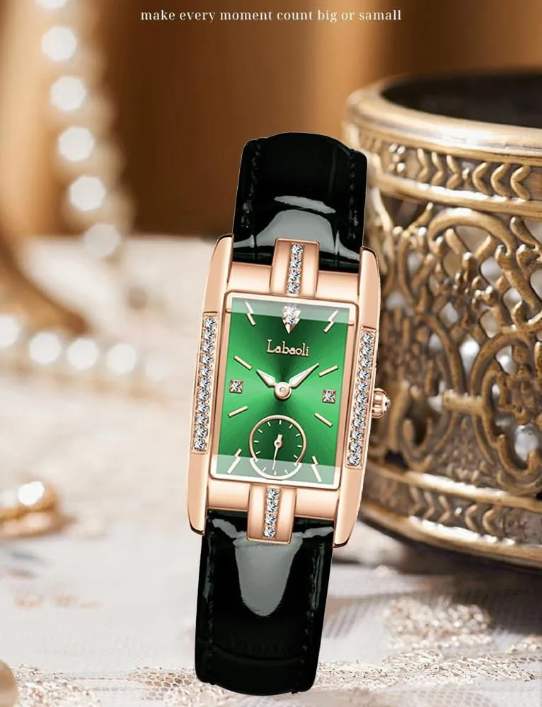 Women's Leather Strap Watch Dainty Elegant Womens Watches Classic submarine ceramic inference accident slime Vintage Retro Square Small Ladies Quartz Watches Gifts Present for Her MASTOP 