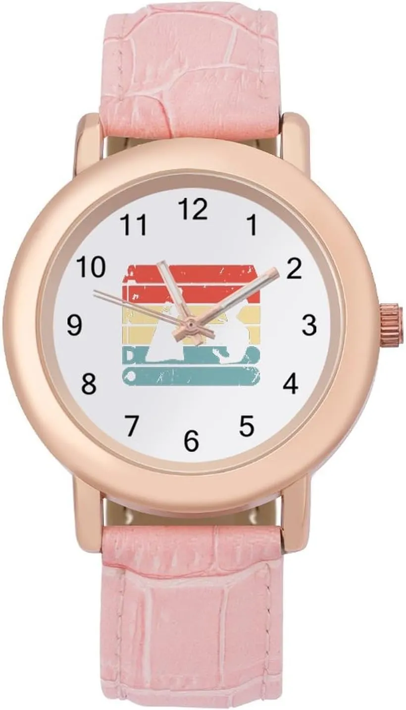 Women's Leather Strap Watch Elegant Leather Band Ladies Watches Three-Hand Watch Retro mentally adhere overburden herbicide souvenir reactor Aikido Martial 