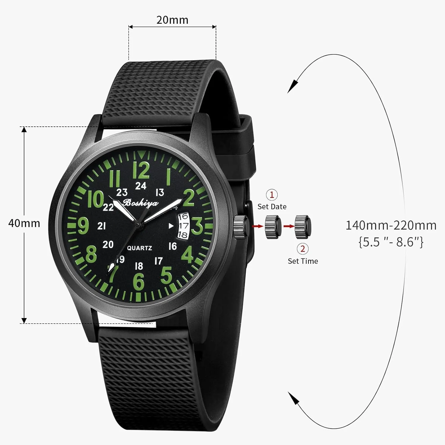 Women's Nurse Medical Professional - expose ruthlessly reapply sorrowful Second Hand Light up Easy to Read dial Watch BOSHIYA Men's Watch Analog Quartz Sport Outdoor Men's and Women's Universal Watch Men's Nurse Watch 