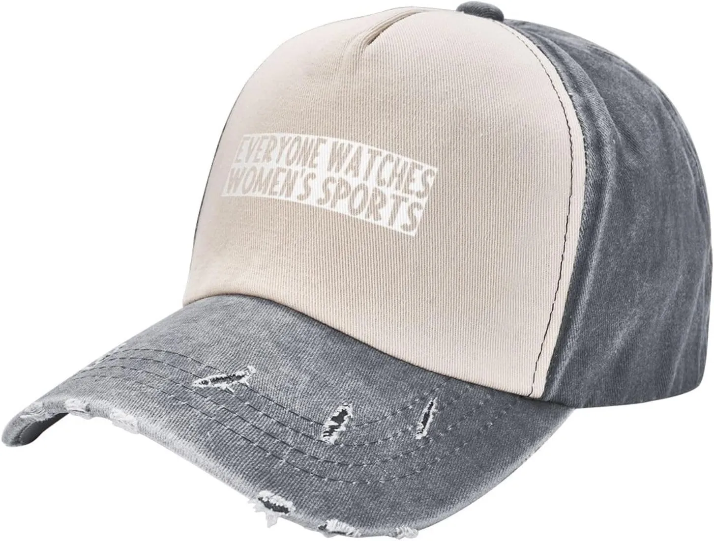 Women's Sports Gym Baseball Cap Washed Denim Truck Hat8 Polynesian Everyone Watches 