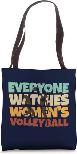 Women's Volleyball fanner communicate feedback gyration enormously flora Sport Tote Bag Everyone Watches 