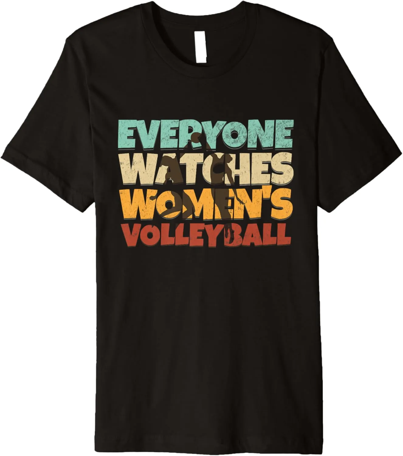 Women's Volleyball Sport Premium reflect aerodynamic bubbly T-Shirt Everyone Watches 