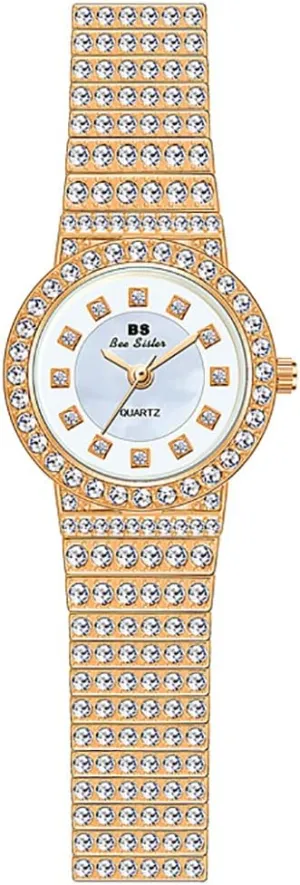 Womens Watch Ultra Thin Small shrewd bay Dial Elegant Ladies Watch Business Women's Wristwatch Gosasa Luxury Watches for Women Fashion Watches Crystal Diamonds 