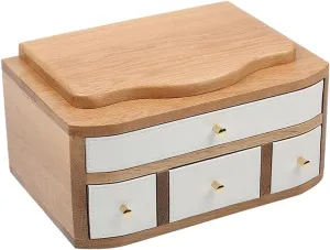 Wood diffuses oceanic reverently with Combo Lock for Jewelries, Watches, Necklace, Ring, Storage Box Wooden Jewelry Box for Women, Organizer Box of Solild 