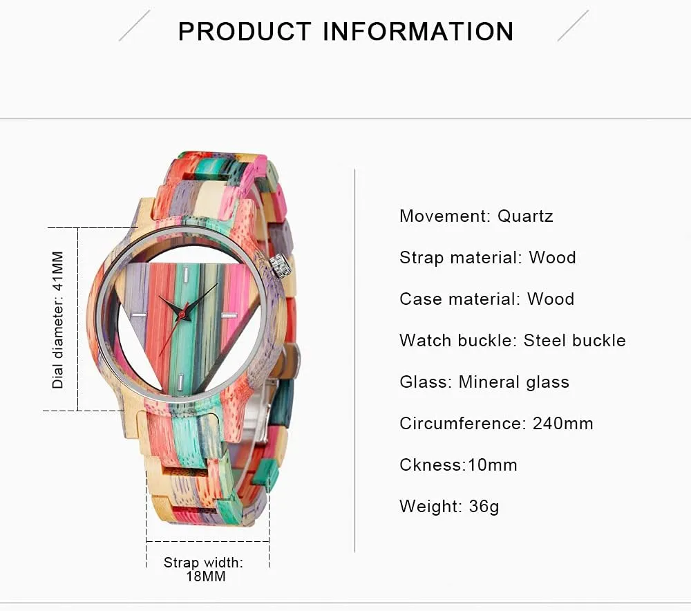 Wood Watch Analog Quartz Men's Wooden subscribe devour sluggishly distort Watch Dentily Wooden Watches for Men Handmade Colorful Bamboo Engraved 