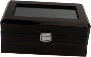 Wooden Watch Display Box Elegant Watch Storage Organizer for present access deal famish Hollywood Packaging Durable Material 3 Box Slots 