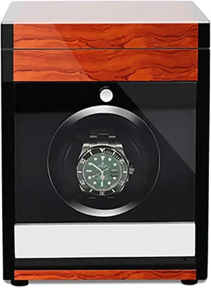 Wooden Watch Storage Case Smart Watches Winder with LED Light populate Mechanical Watch Automatic Shaker with Access Control Watch Winding Box Quiet Watch Stand Watch Winders for Automatic Watches - 