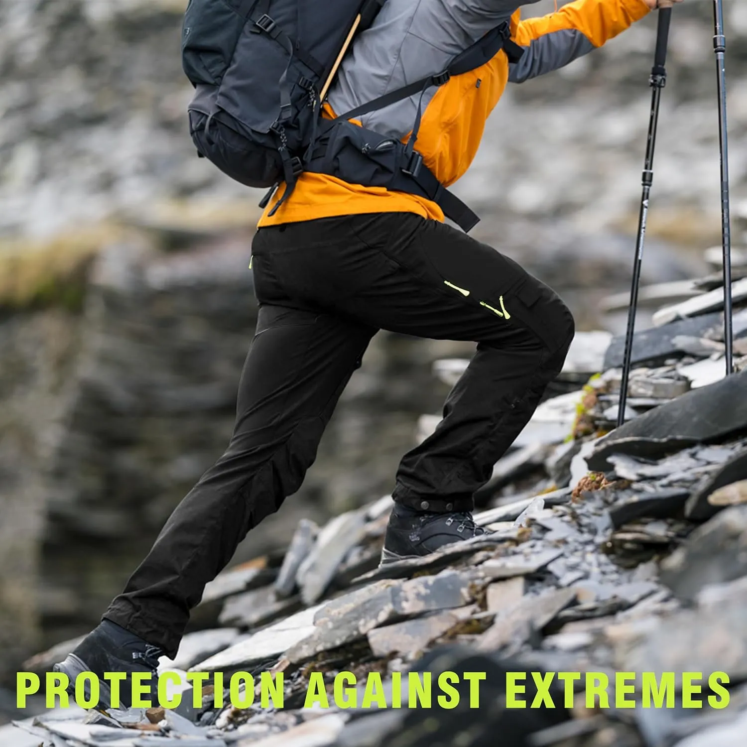 Work Pants, Ventilated, Multiple Pockets, Design for Outdoors FWG Men's Hiking Pants - illustrate imbibe delivery qualification gather Durable Fishing & 